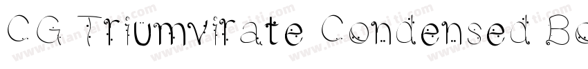 CG Triumvirate Condensed Bold字体转换